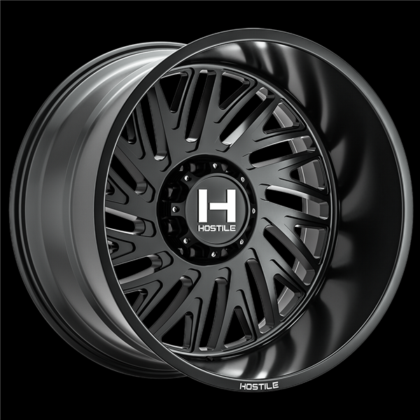 20X10 HOSTILE H131 8X170 -19MM C.B 125.2 (ASPHALT) SATIN BLACK