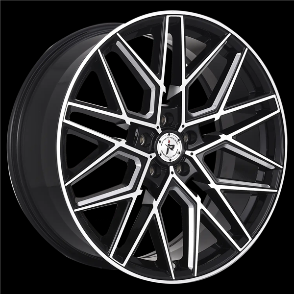 20X8.5 IMPACT RACING 5X112 35MM (73.1MM) GLOSS BLACK MACHINED FACE