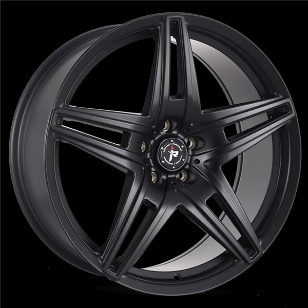 20X8.5 IMPACT RACING 604 5X114.3 35MM (73.1MM) GLOSS BLACK