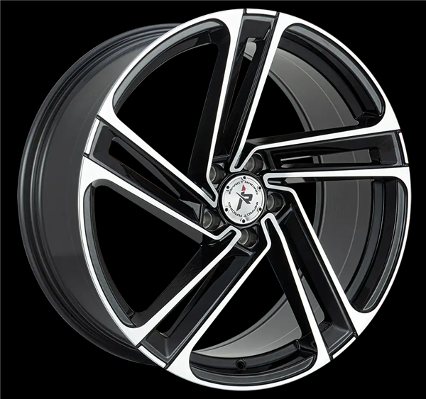 20X8.5 IMPACT RACING 610 5X120 35MM (73.1MM) GLOSS BLACK MACHINED FACE