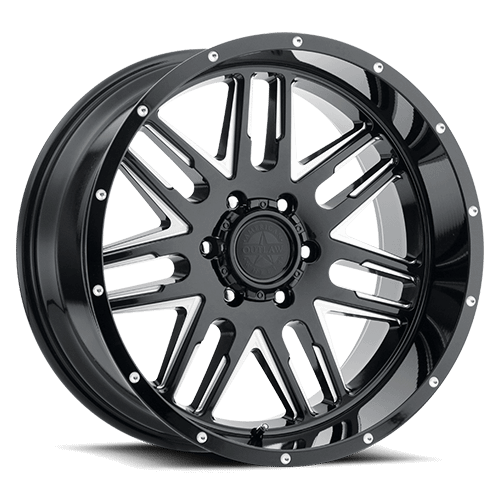 20X9 AMERICAN OUTLAW 12-GAUGE 5X127 +10MM C.B. 71.5 GLOSS BLACK MACHINE