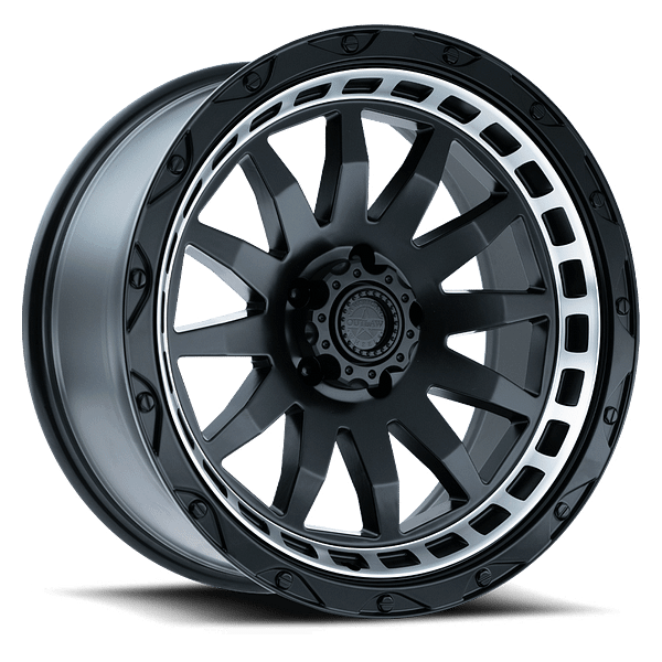 20X9 AMERICAN OUTLAW FLINTLOCK 5X127 -10MM C.B. 71.6 SATIN BLACK MACHIN LIP