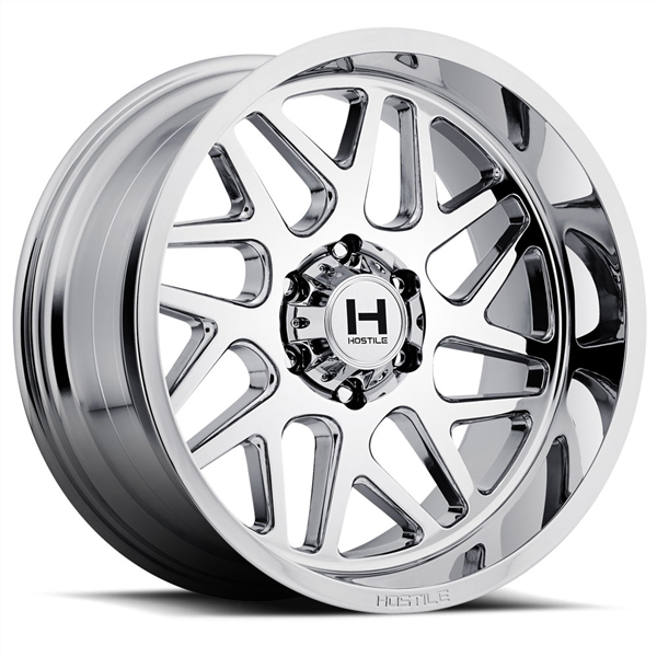 20X9 HOSTILE H108 6X139.7 0MM C.B 106.1 ARMOUR PLATED ( CHROME )