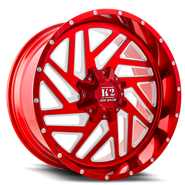 22X10 K2 RAMPAGE 5X114.3/127 -18MM C.B 78.1 CANDY RED W/MILLED