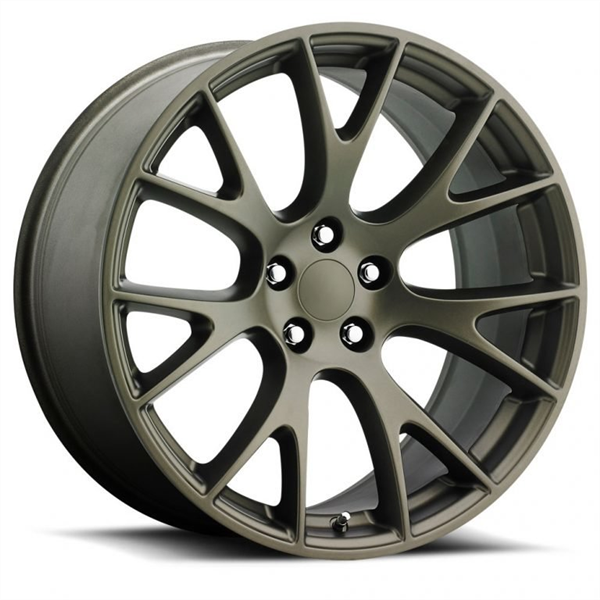 22X11 DODGE HELLCAT REPLICA WHEELS 5X115 +27MM C.B 71.6 BRONZE
