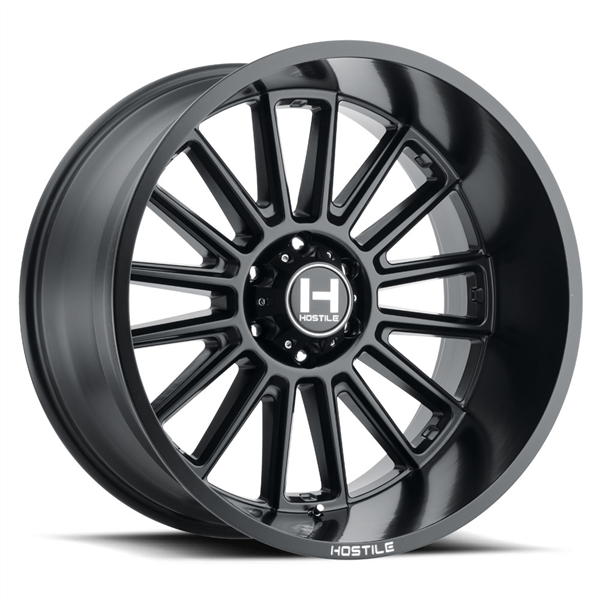 22X12 HOSTILE H115 5X139.7 -44MM C.B 87 ASPHALT (SATIN BLACK)