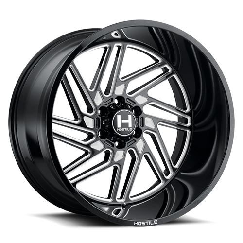 22X12 HOSTILE H116 6X139.7 -55MM C.B 106.1 BLADE CUT (BLACK MILLED)