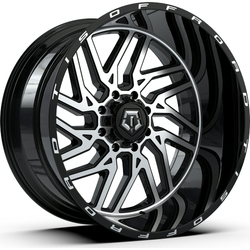 22X12 TIS 544MB 5X127/139.7 -44MM C.B 78 MACHINED BLACK ( NO RETURN , FINAL SALE )