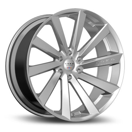 24x10 Koko Kuture Kapan Gloss Silver 6x5.5/139.7 20mm