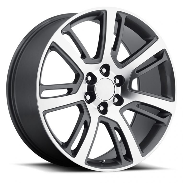 24X10 REPLICA WHEELS ( ESCALADE ) 6X139.7 +31MM C.B 78.1 GRAY MACHINE