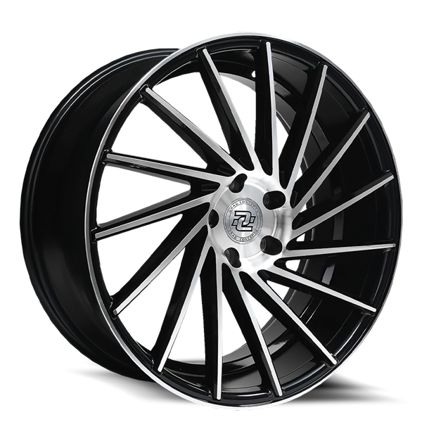 DC-R36 20X8.5 5X114.3 35MM CB74.1 GLOSS BLACK MACHINE