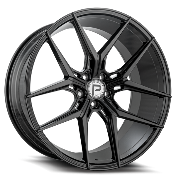SPLENDENT 20X10 5X114.3 40MM(C.B.73.1MM) GLOSS BLACK ( SOLD AS STAGGERED ONLY )
