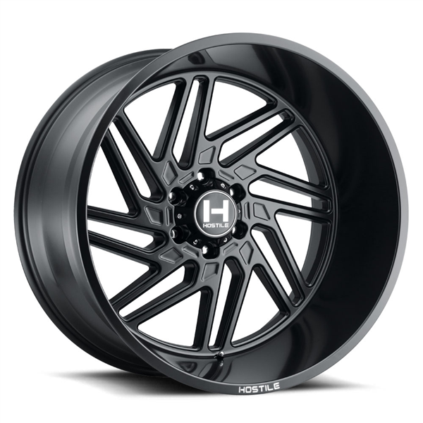 20X10 HOSTILE H116 6X135 -19MM C.B 87MM ASPAHLT (SATIN BLACK)