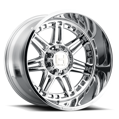 20X10 HOSTILE H124 6X135 -19MM C.B 87.1 ARMOUR PLATED ( CHROME )