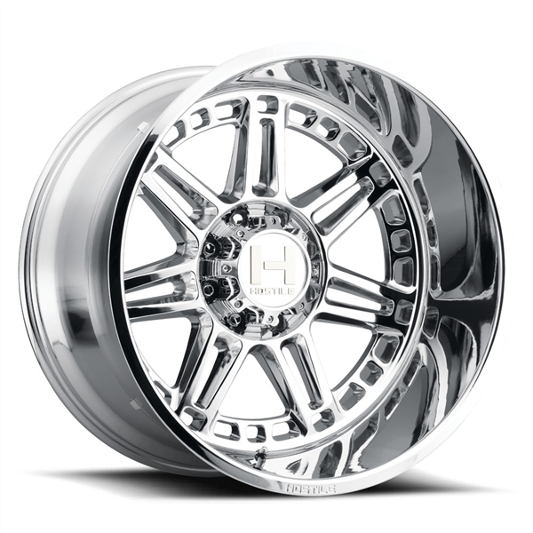 20X12 HOSTILE H124 8X180 -44MM C.B 125.2MM ARMOR PLATED (CHROME)