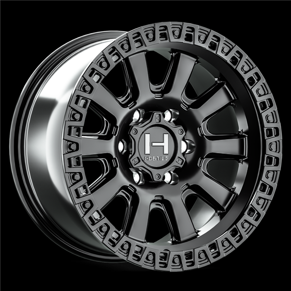 17X9 HOSTILE H138 5X127 00MM C.B 78.1 (ASPHALT) SATIN BLACK