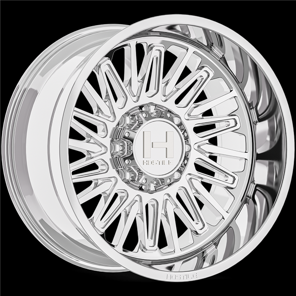 20X10 HOSTILE H143 8X180 -19MM C.B 125.2MM ARMOR PLATED (CHROME)