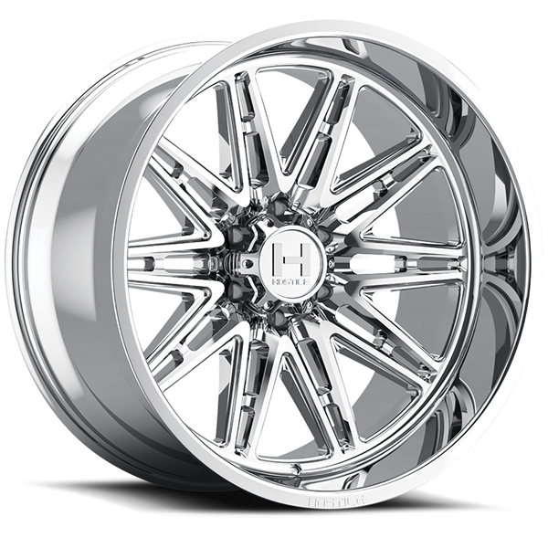 20X12 HOSTILE H126 6X135 -44MM C.B 87MM ARMOR PLATED (CHROME)