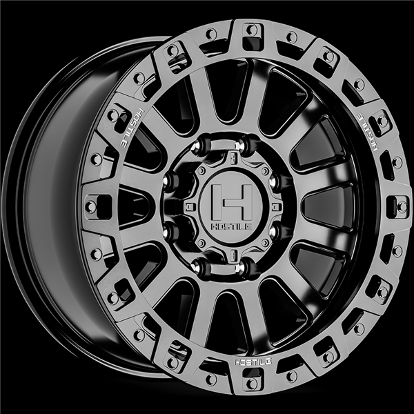 20X9 HOSTILE H139 8X165 12MM C.B 125.2MM SATIN BLACK