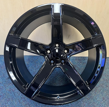 STW358-M 20X9.5+18 5X115 C.B-71.6 B ALL BLACK******HELLCAT DEMON REPLICA****