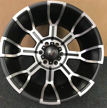 RDR 11-M 20X12-44 6X139.7 C.B-108 BLACK/MACHINE(LANDER)-MFB+M