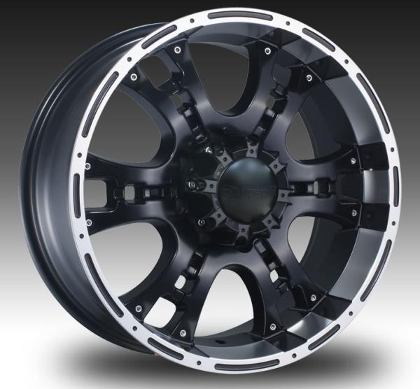 DCENTI 915 20X9+10 6X139.7 C.B-110.5 B+ML (BLACK/MACHINE LIP)