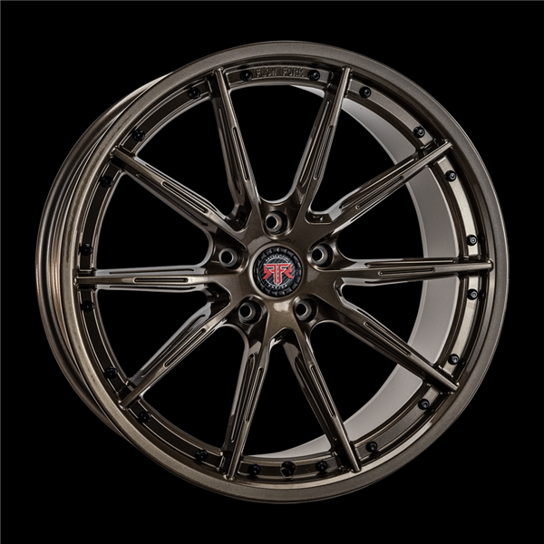REVOLUTION RACING RF1 20X10+40 5X114.3 C.B-73.1 BRONZE/BLK RIVETS(Flow form sell as stagger only)