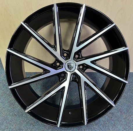 BORGHINI B25-M 22X9.5+30 6X139.7 C.B 78.1 BLACK MACHINED