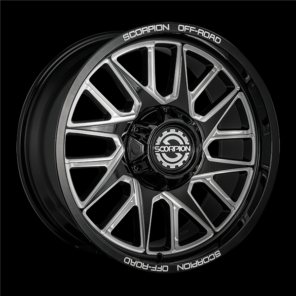 SCORPION OFFROAD HAMMER 20X10-19 5X150+5X139.7 C.B-110 BLACK MILLED