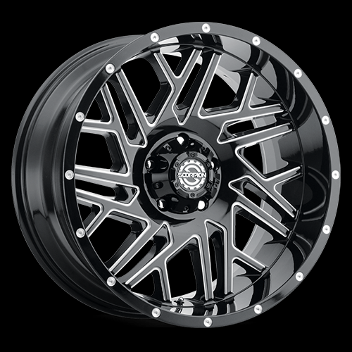 SCORPION OFFROAD SC-29 20X10-19 6X139.7 C.B-106.1 BLACK MILLED