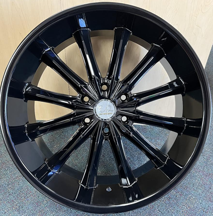 U2-66-M 22X9.5+30 6X139.7 C.B-78.1 B ALL BLACK