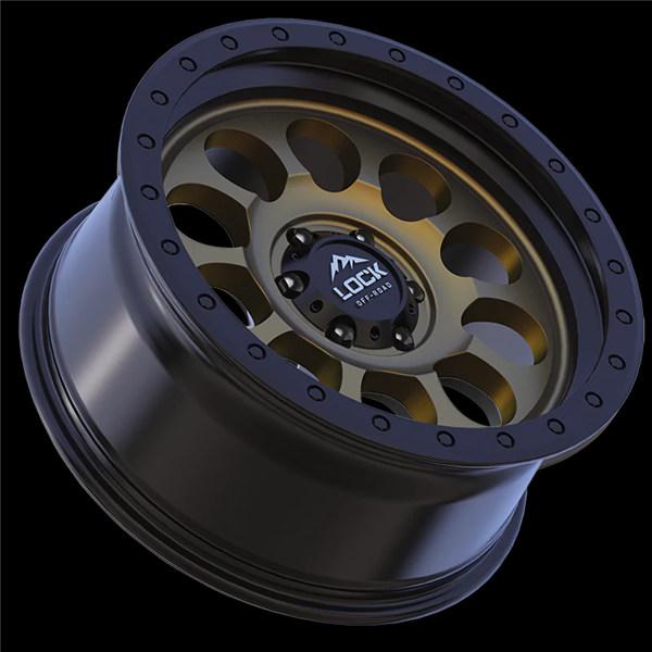 LOCK OFFROAD 50CAL 20X9+0 5X127 CB-71.5 MATTE BRONZE W/BLACK RING