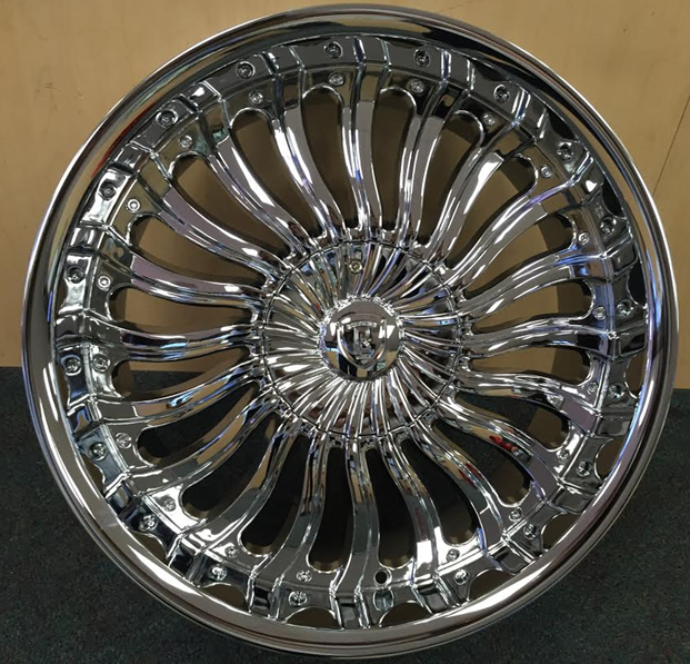 BORGHINI B24 20X8.5+30 6X135+6X139.7 C.B-87.1 CHROME
