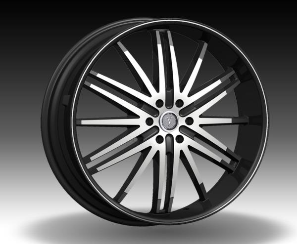 VELOCITY 910 26X9.5+25 6X139.7 C.B-78.1 B+MO+MLLIP (BLACK M-FACE NO LIP+MILLIP)