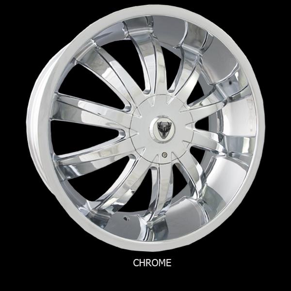 VENICE NERO 24X9+30 6X135+139.7 C.B-87.1 CHROME