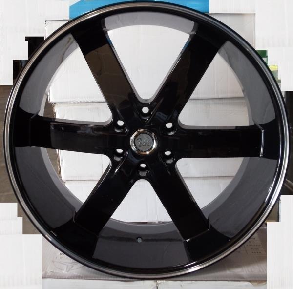 U2 55 S 26X10+25 6X139.7 C.B-78.1 BLACK+MLLIP