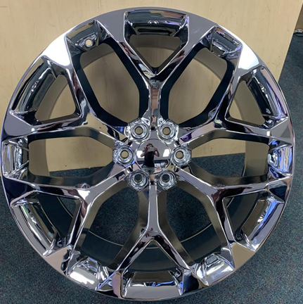 STW348-M 24X10+30 6X139.7 C.B-78.1 CHROME**SNOWFLAKE REPLICA**