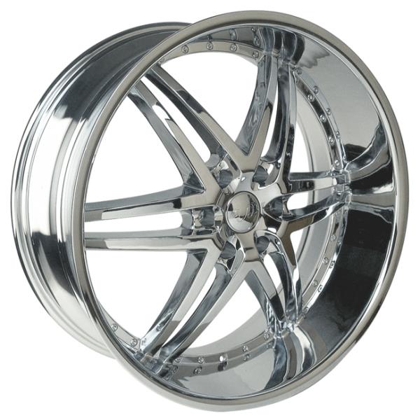 U2 95 B-S 22X9.5+30 6X139.7 C.B-78.1 CHROME