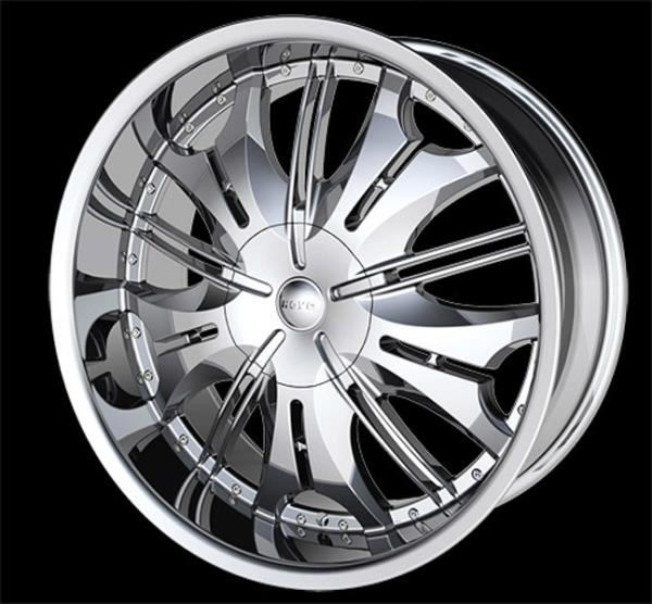 HOYO 4 22X9.5 +13 5X115+120 C.B-74.2 CHROME