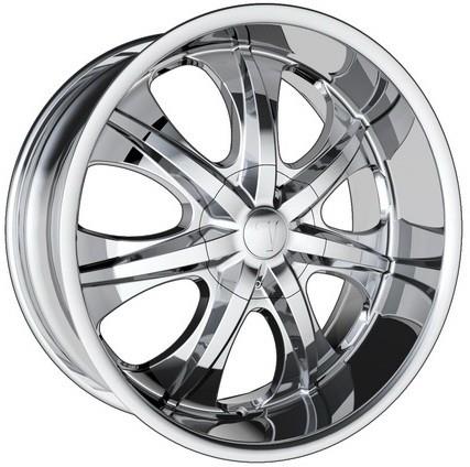 VELOCITY 725 S 28X10+13 6X139.7 C.B-78.1 CHROME