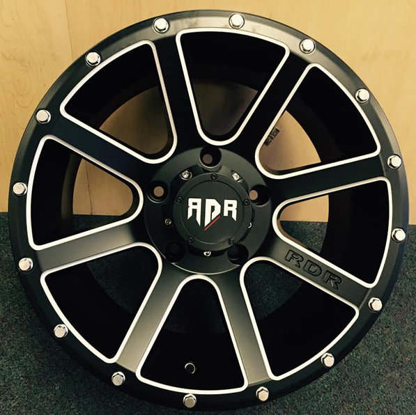 RDR 08-M 17X9-12 5X127 C.B-78.1 MACHINED BLACK (KRAWLER)-MFB+MW(BALU)