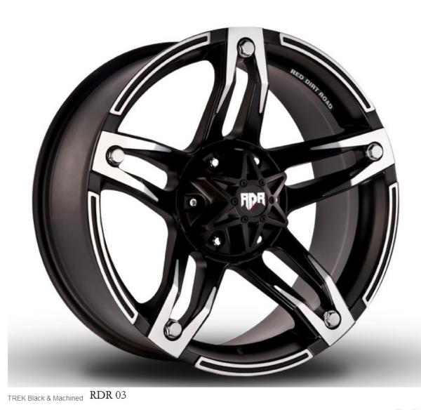 RDR 03-M 18X9+0 6X135+6X139.7 C.B-106.1 BLACK/MACHINED (TREK)-MFB+M(BALU)