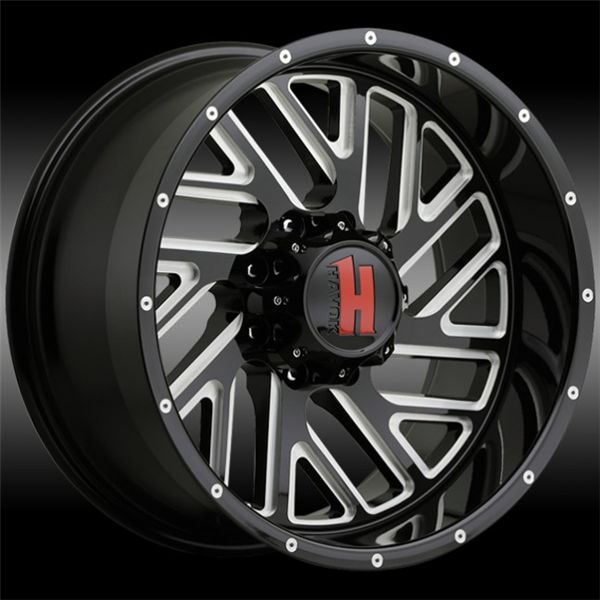 HAVOK H110 20X9-12 5X127 C.B-78.1 B+MW+MR BLACK MILLED