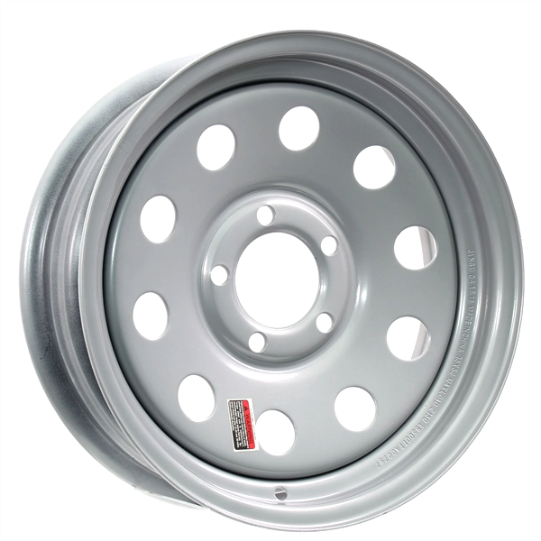 TRAILER STEEL WHEEL MOD 14X5.5+0 5X114.3 C.B 3.195 SILVER