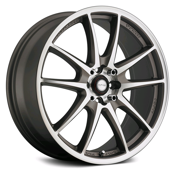 NINJA NJ01 17X7+40 5X100+5X114.3 C.B 73.1 MATTE BRONZE MACHINE FACE