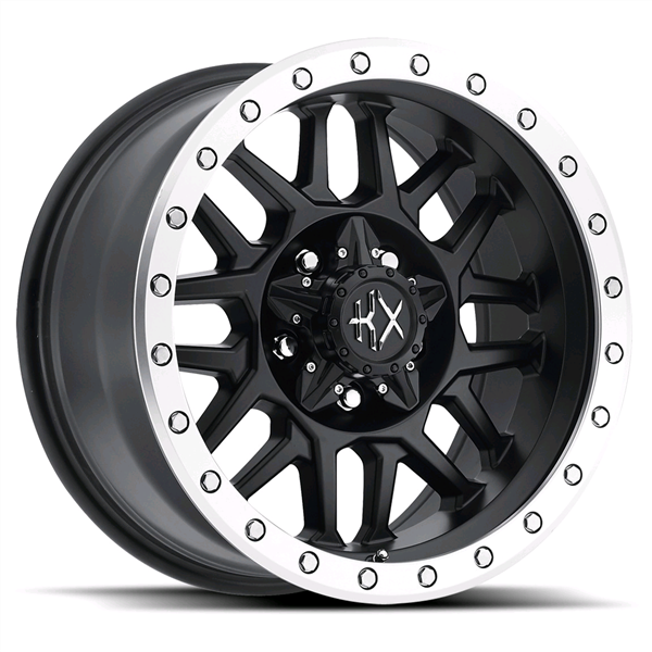KATANA OFF-ROAD KX03 16X8+1 5X114.3+5X127 C.B 78.30 MATTE BLACK MACH RING