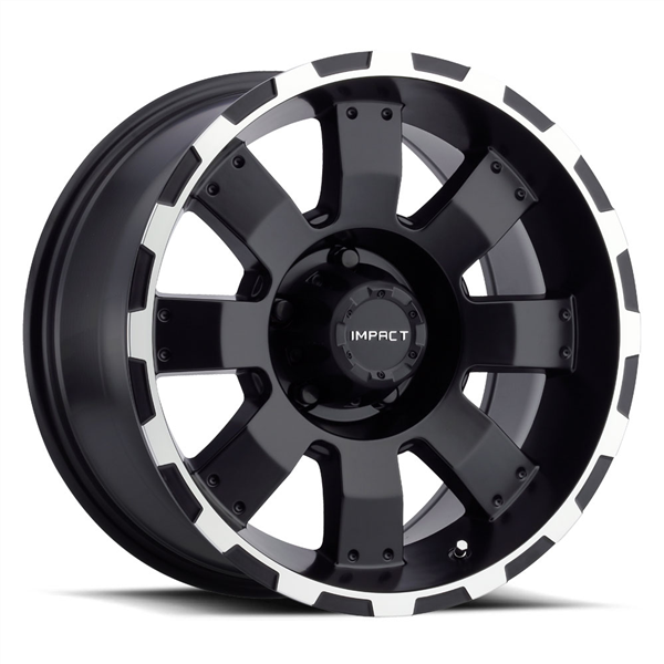 IMPACT DESTROYER 17X9+18 8X170 C.B 125.20 BLACK MACHINE EDGE