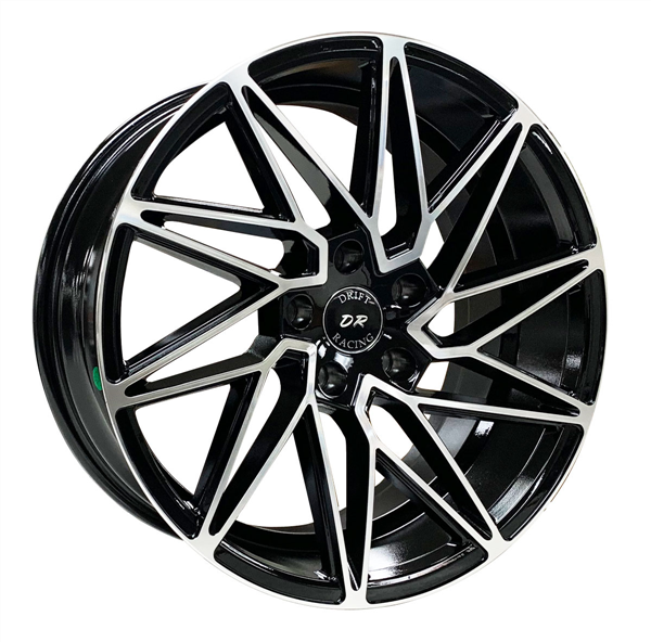 DRIFT RACING 10383 18X8+35 5X114.3 C.B 73.10 GLOSS BLACK MACHINE FACE
