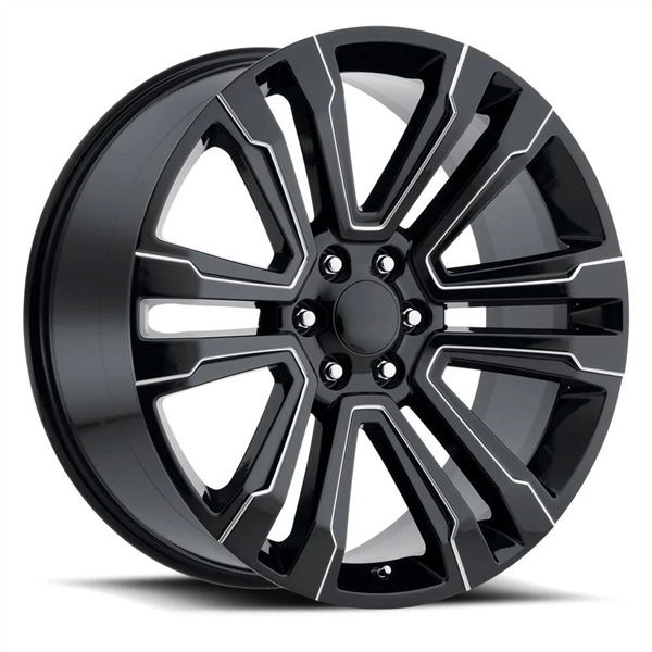 2118 CHEVY,GMC REPLICA 20X9+31 6X139.7 C.B 78.10 BLACK MILLED