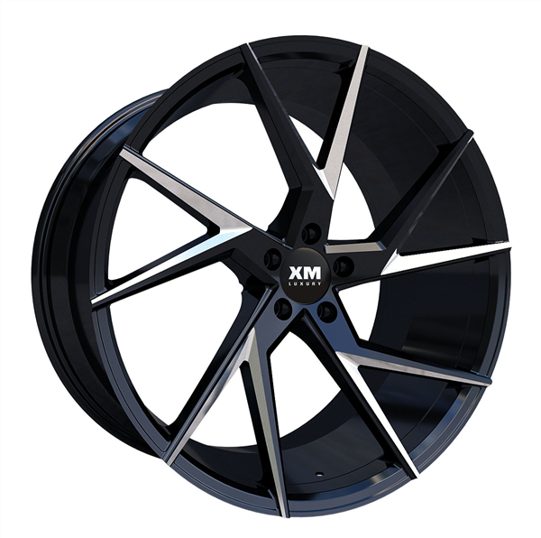 XTREME LUXURY XM-207 20X8.5+35 5X112 C.B 66.56 BLACK MILLED